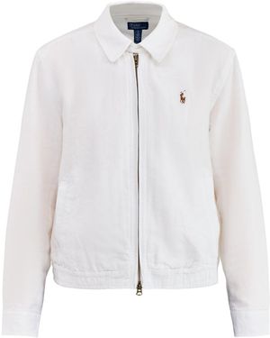 Polo Ralph Lauren Short Trucker Windbreaker - White