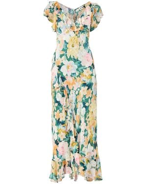 RIXO London Meadow Dress Multi - Green