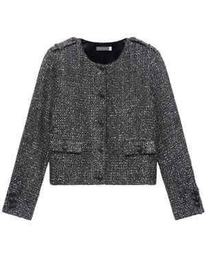 Mint Velvet Military Jacket - Grey