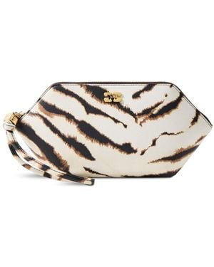 Ganni Bou Makeup Pouch Multi Bag - White