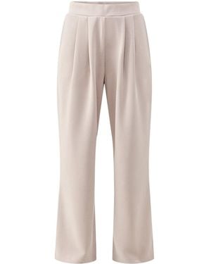 Sweaty Betty Sand Wash Wide Leg Trousers - Natural