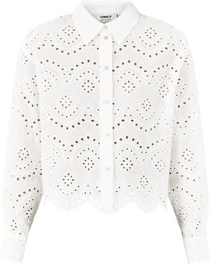 ONLY Long Sleeve Shirt - White