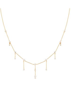 Astrid & Miyu Women's Charm Drop Necklace - White