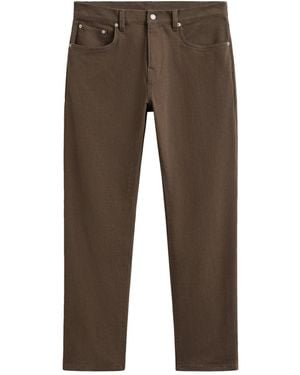 GANT Soft Twill Straight Jeans - Brown