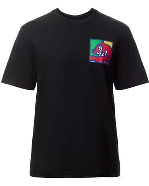 ICECREAM Pop Art Running Dog T-Shirt - Black
