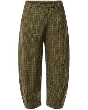 Mama B. Checked Trouser - Green