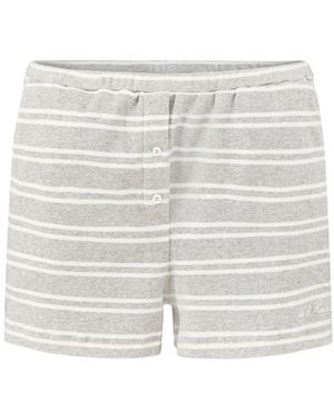 4th & Reckless Chelsea Stripe Shorts, Cotton - White