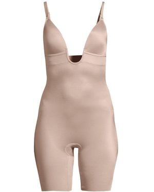 Spanx Women's Plunge Low Back Bodysuit - White