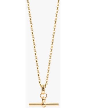 Tilly Sveaas Small T-Bar Belcher Necklace - White
