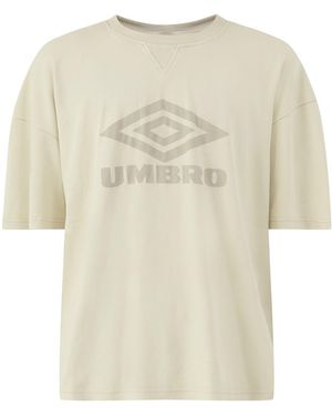 Umbro Washed Boxy T-Shirt – & Taupe - White