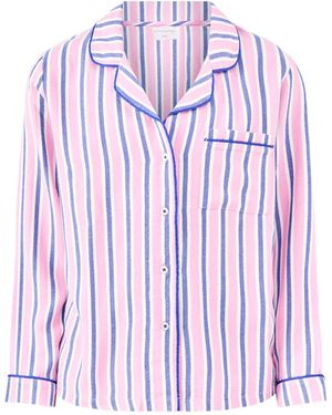 Stripe & Stare Ecovera Pyjama Top Stripe - Purple
