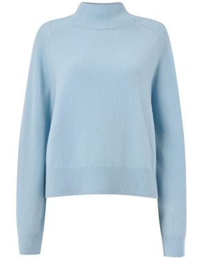 Whistles Women's Wool Funnel Neck Knit - Blue