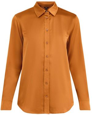Ralph Lauren Jamelko Long Sleeves Button Front Shirt - Orange