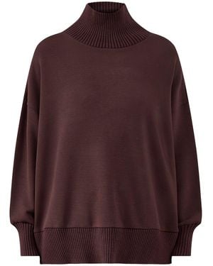 Varley Barker High Neck Jumper - Purple