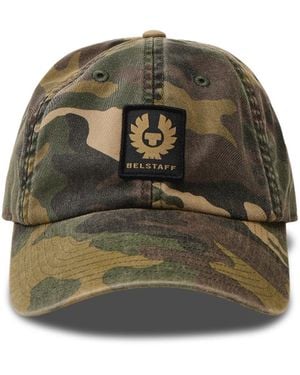 Belstaff Phoenix Camo Patch Cap - Green