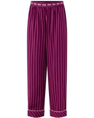 Stripe & Stare Ecovero Pyjama Bottoms - Purple