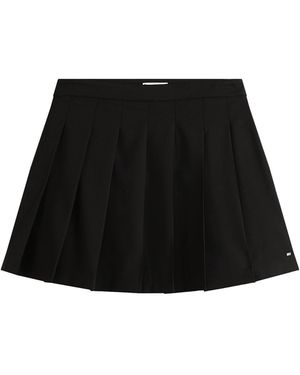 Tommy Hilfiger Timeless Blend Pleated Mini Skirt - Black