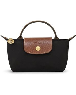 Longchamp Le Pliage Original Recycled Canvas Pouch Bag - Black