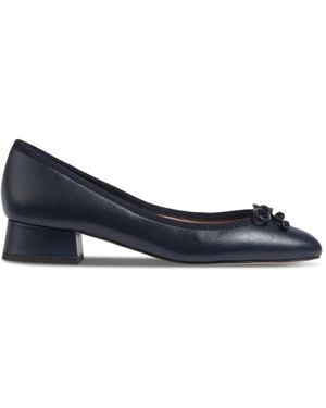 LK Bennett Aurelie Grosgrain Ballerina Court Shoes - Blue
