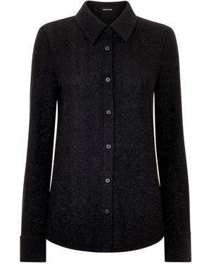 Whistles Eva Sparkle Shirt, Polyester - Black