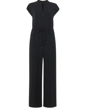Whistles Sleeveless Drawstring Jumpsuit - Black