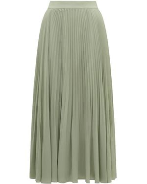 Forever New Aurora Pleated Skirt - Green