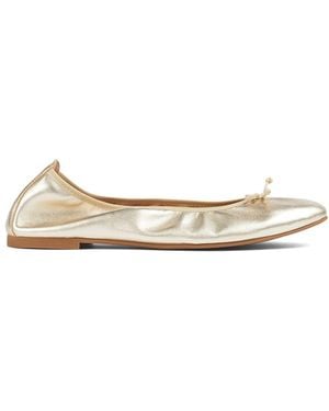 LK Bennett Trilly Ballerina Court Shoes - White
