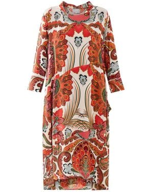 One Hundred Stars Asymmetric Dress - Red