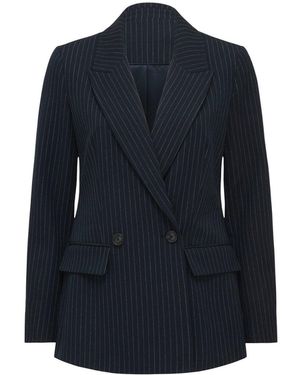Forever New Bella Double Breasted Blazer - Blue