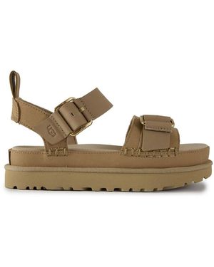 UGG Goldenstar Villa Suede-Inspired Sandals - Metallic