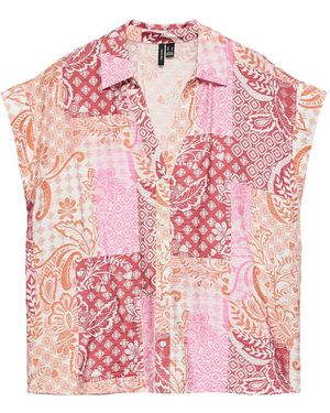 Vero Moda Cille Hilda Wide Shirt - Pink