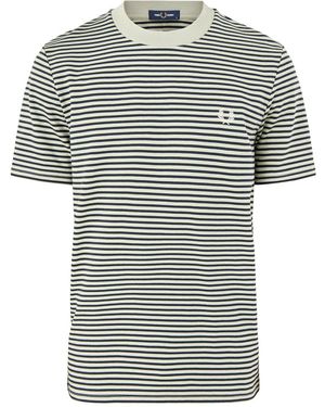 Fred Perry Fine Stripe Heavyweight T-Shirt - Multicolour