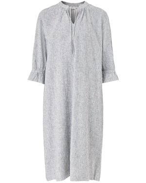 Masai Natalia Mix Stripe Dress - Grey