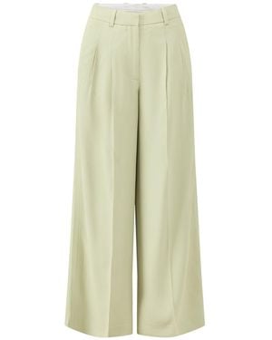 SELECTED Extra Wide Ellie High Waisted Trousers - White