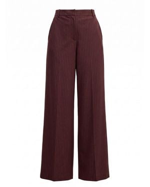 Forever New Paloma Petite Wide Leg Trousers - Purple