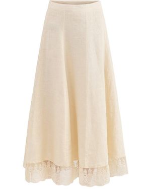Aspiga Lace Skirt Cream - White