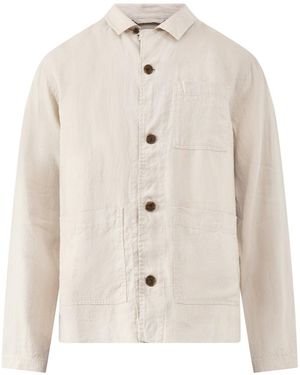 Wax London Kimpton Washed Jacket - White