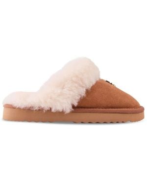 Holland Cooper Women's Shearling Slippers - Pink