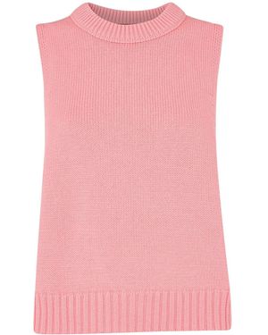Whistles Women's Indie Rib Detail Tank - Pink