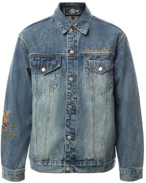 BBCICECREAM Men's Duck Embroidered Denim Jacket - Blue