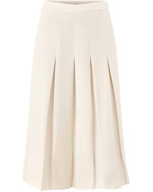 Barbour Kirby Midi Skirt Cream - White