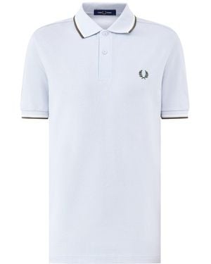 Fred Perry Twin Tipped Polo Shirt - White
