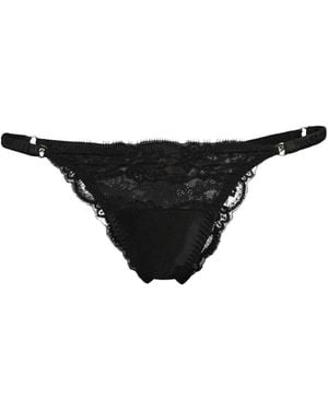 Coco De Mer Seraphine Brazilian Knicker - Black