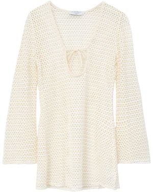 Seafolly Mesh Effect Cover Up Cream - White