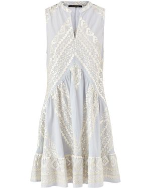 Kori Triangle Sleeveless Mini Dress - White