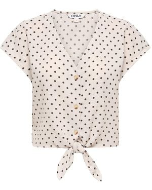 ONLY Emmia Short Sleeve Shirt - White