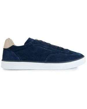Tommy Hilfiger Low Lux Leather-Inspired Trainers - Blue