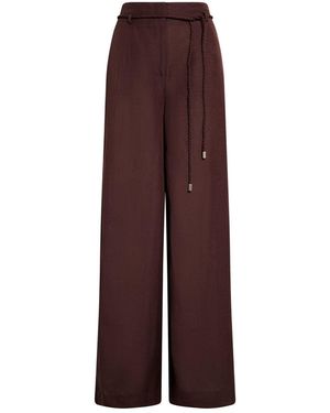 Forever New Myla Wide Leg Trousers - Purple