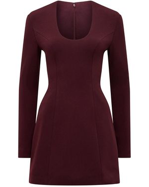 Forever New Ruby Structured Mini Dress - Purple