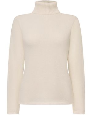 James Lakeland Polo Neck Jumper - White